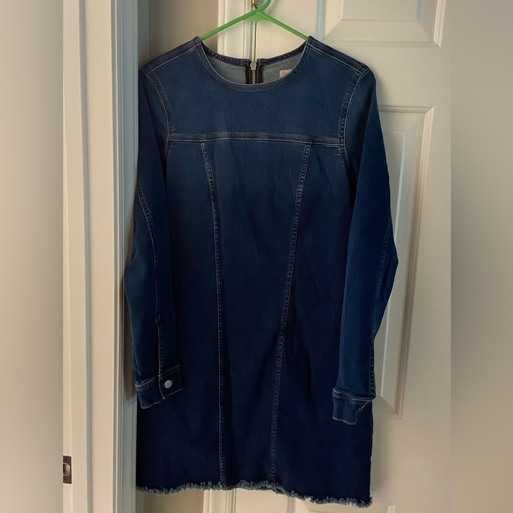 Women’s Calvin Klein Denim Stretch Dress. Retro Style with Stretch